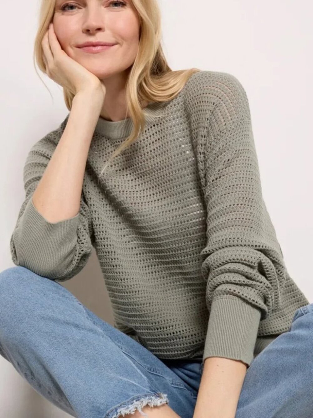 Varley Kershaw Knit Sweater, Small, Shadow, NWT